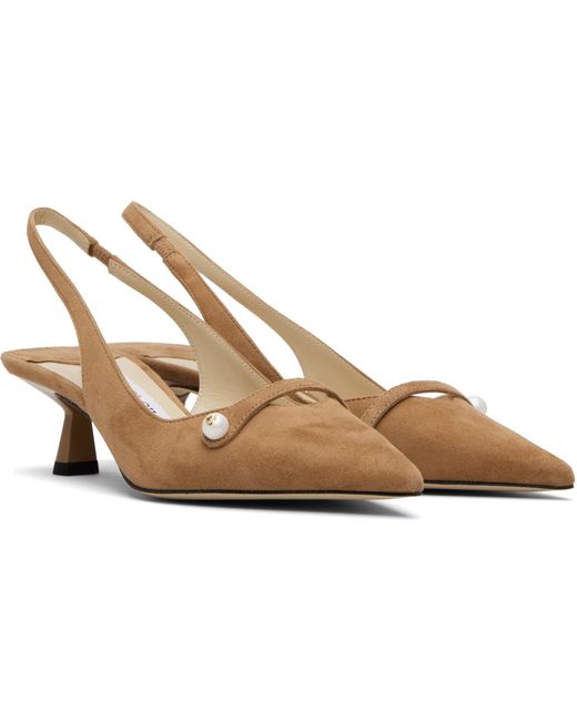Jimmy Choo Brown Amita Size 45 High Heels