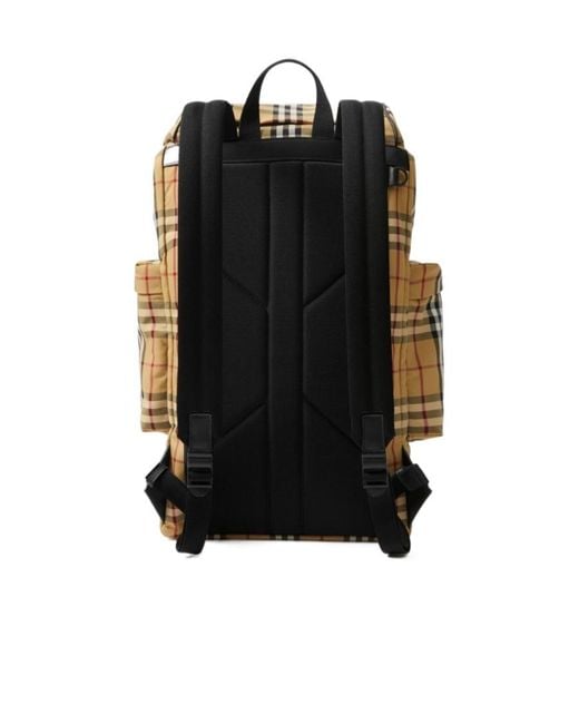 Burberry Multicolor Murray Archive Check Drawstring Fasten Backpack for men
