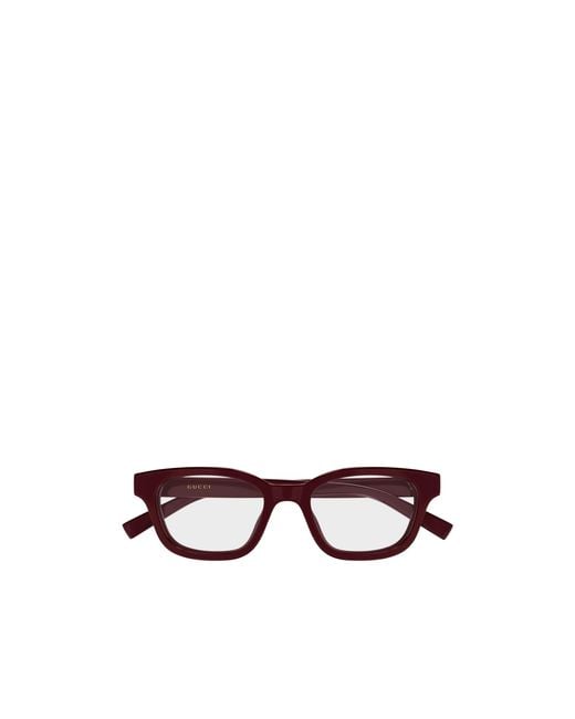 Gucci White Eyewear Square Frame Glasses