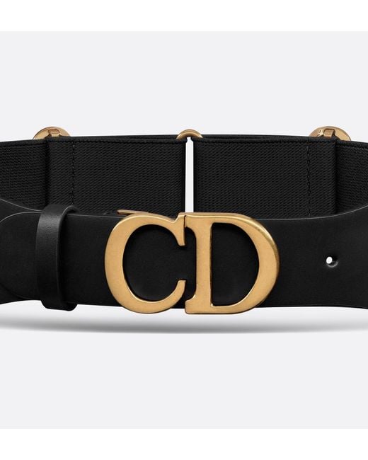 Dior Black Saddle Pouch Belt