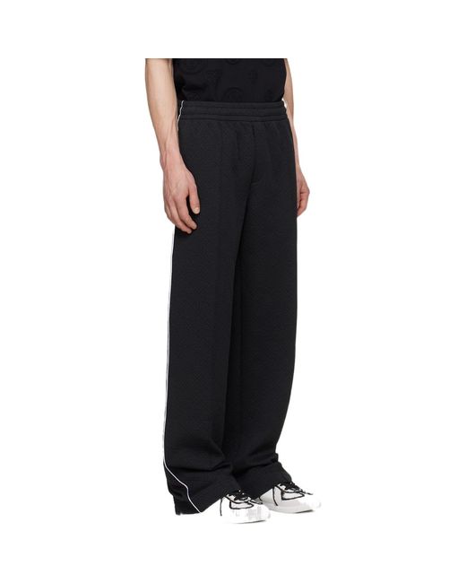 Casablanca Black Elastic-Waist Casual Trousers for men