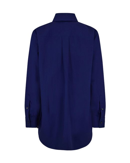 Fendi Blue Longline Shirt
