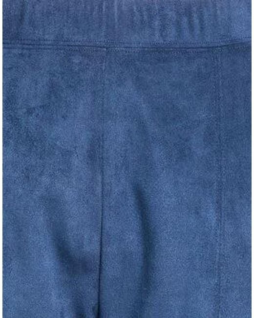 Max Mara Blue High-Waisted Slim-Fit Trousers