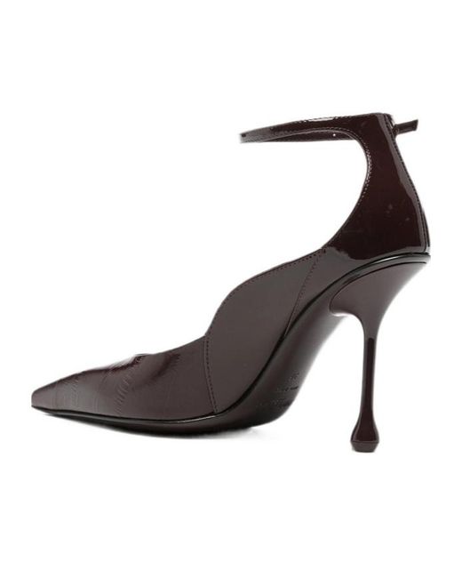 Jimmy Choo Brown Quinci 95 Pumps