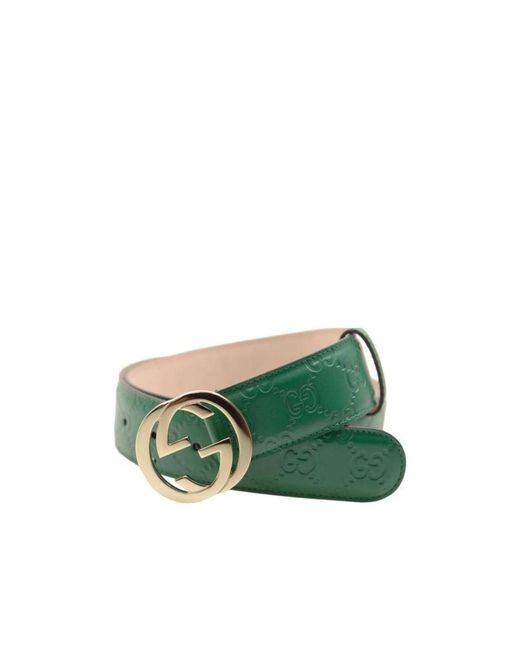 Gucci Green Signature Belt
