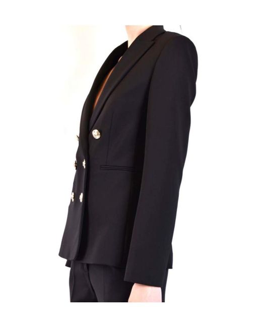 Pinko Black Double-Breasted Suit Jacket