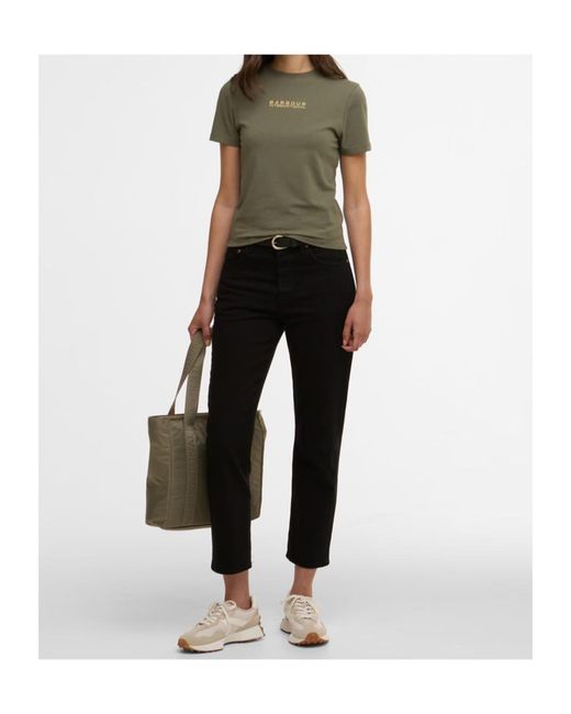 Barbour Green Logo Crew Neck T-Shirt