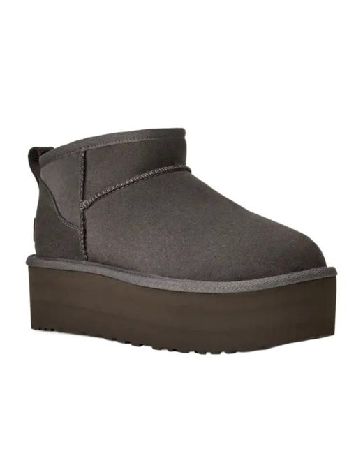 Ugg Brown 51Mm Platform Suede Boots