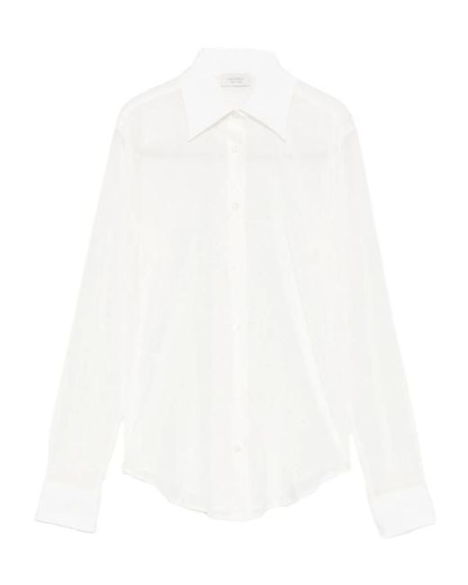 Mazzarelli White Long Sleeve Shirt