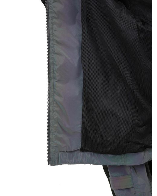 McQ Alexander McQueen Blue High-Neck Zipped Jacket for men