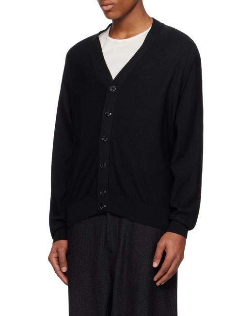 Lemaire Gray Long Sleeved Buttoned Cardigan for men