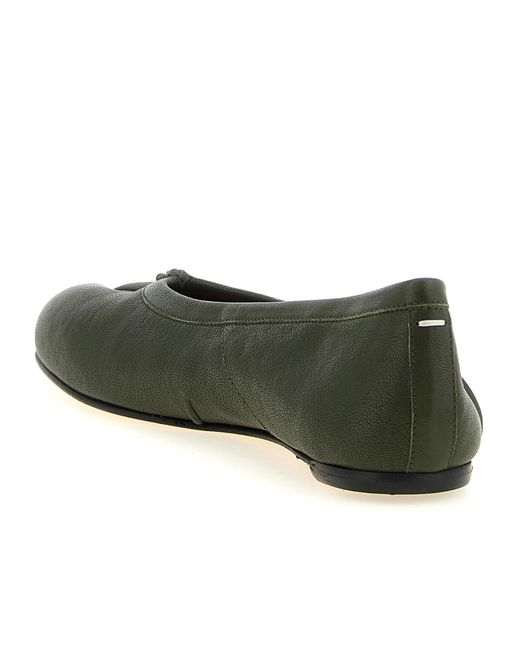 Maison Margiela Green Tabi Ballet Flats