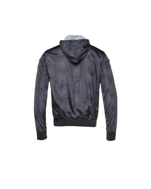 Armani Jeans Blue Hooded Casual Jacket for men