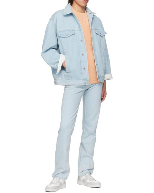 A.P.C. Blue Straight Leg Jeans for men