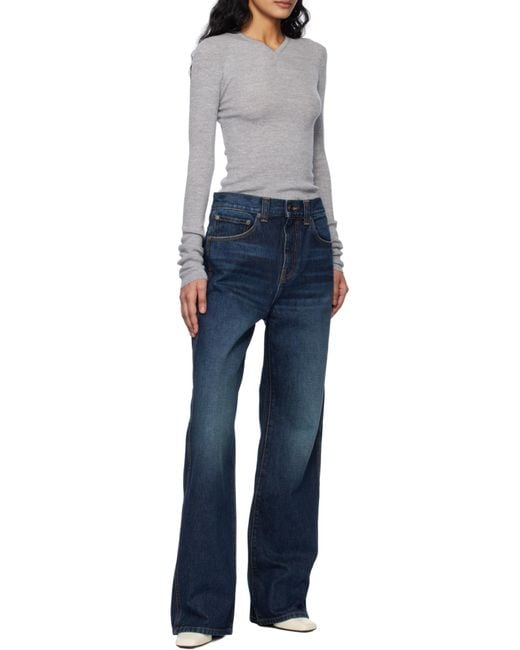 Khaite Blue Bonnie Jeans