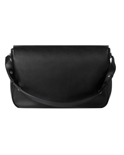 Gucci Black Horsebit 1955 Aura Large Crossbody Bag for men