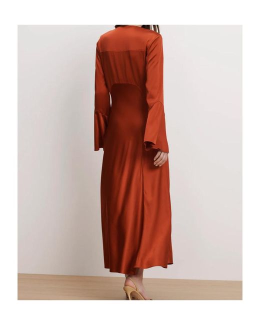 Veronica Beard Red Ezri Midi Dress