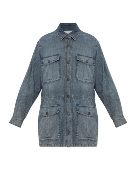 Isabel Marant Blue Isabel Marant Étoile Buttoned Denim Jacket