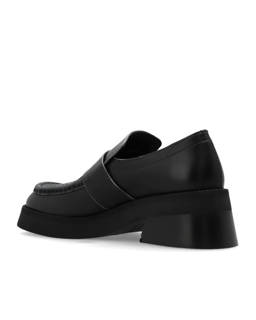 Miista Logo Loafers In Black Lyst