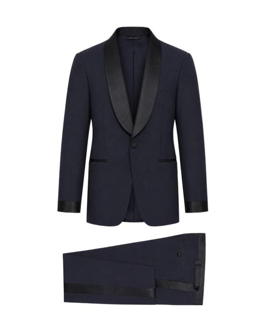 Tom Ford Blue Single-Breasted Suit for men