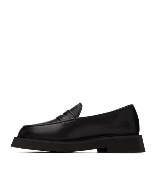 A.P.C. Black Leather Loafers