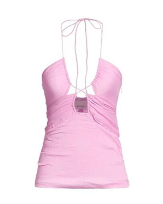 Isabel Marant Pink Sleeveless Off-The-Shoulder Top