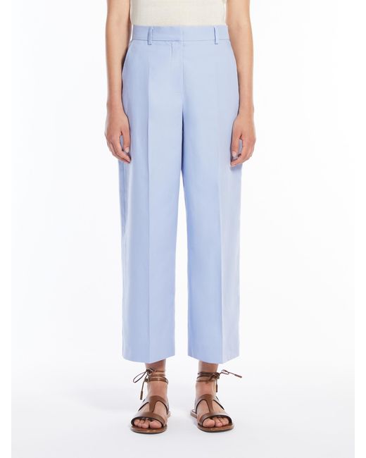 Weekend by Maxmara Blue Zircone Wide Leg Trousers