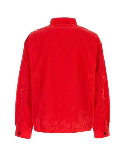 GIMAGUAS Red Zipper Jacket for men