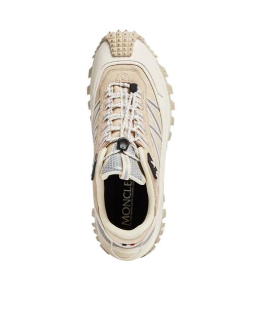 Moncler White Trailgrip Lace-Up Sneakers for men