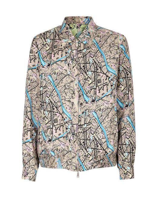 Fendi Green Map Reversible Long-Sleeved Shirt for men