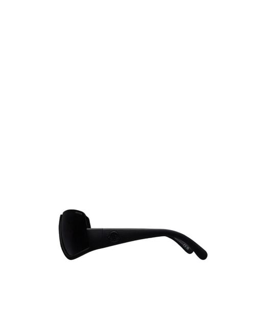 Moncler Black Vyzer Shield Sunglasses