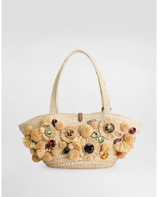 Dolce & Gabbana Metallic Embellished Basket Bag