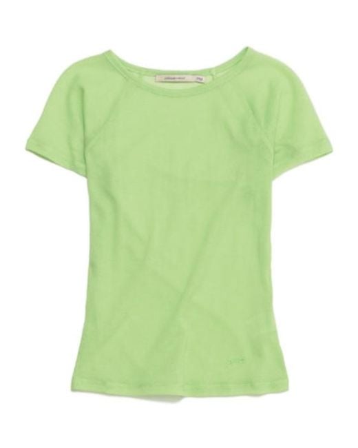 Paloma Wool Green Omu Sheer Fitted T-Shirt