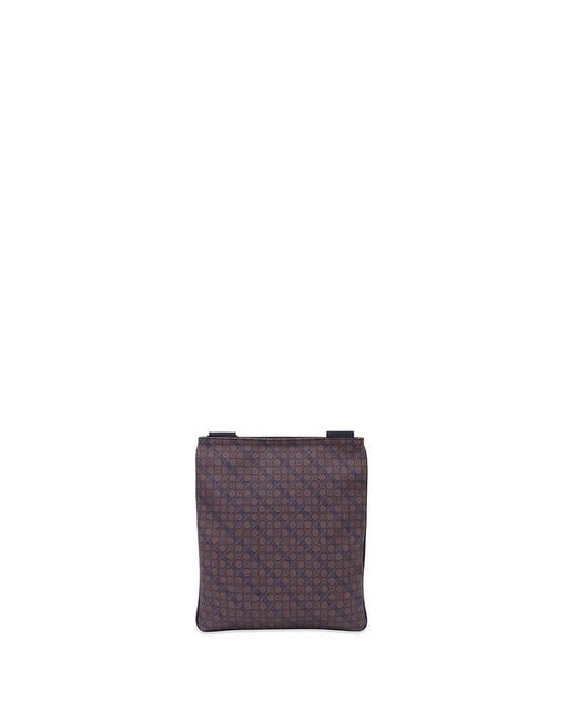 Ferragamo White Gancini Satchel Bag