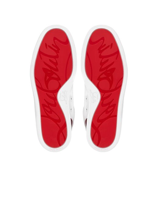 Christian Louboutin White Fun Louise Junior Low-Top Sneakers
