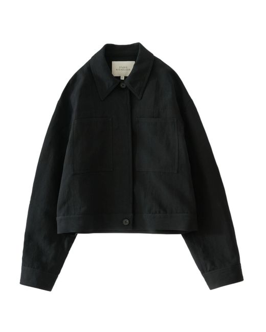 Studio Nicholson Black Calder Patch-Pocket Jacket