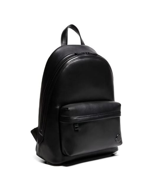 Moncler Black Carlo Logo Patch Backpack for men