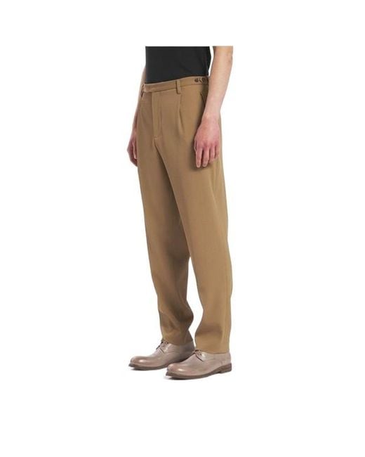 Barena Natural Tailored Barrel Leg Trousers for men