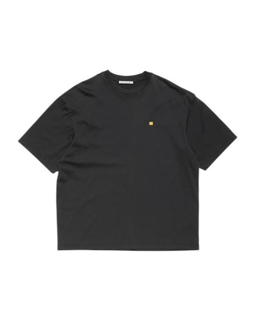 Acne Black Short-Sleeves T-Shirt for men