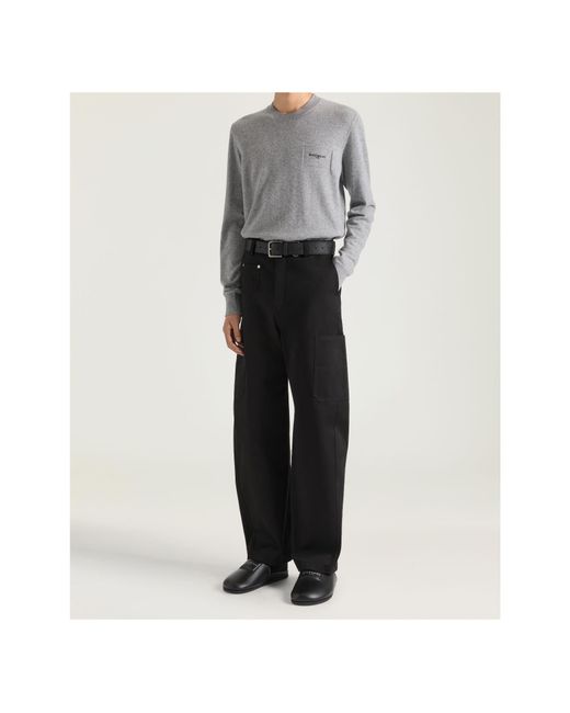 Givenchy Black Cargo Straight-Leg Trousers for men