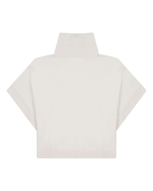 Dior White Turtleneck Sweatshirt