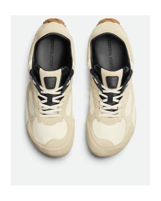 Bottega Veneta White Orbit Flash Low-Top Sneakers for men