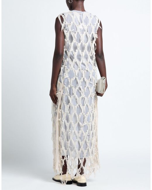 Maison Margiela White Stretchy Fabric Dress