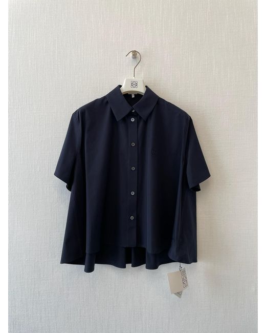 Loewe Blue Short Sleeved Trapeze Shirt