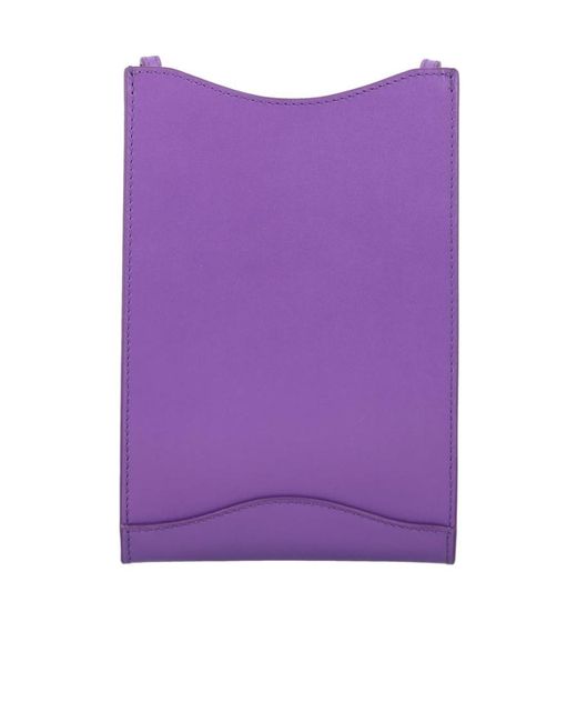A.P.C. Purple Jamie Logo-Print Crossbody Bag