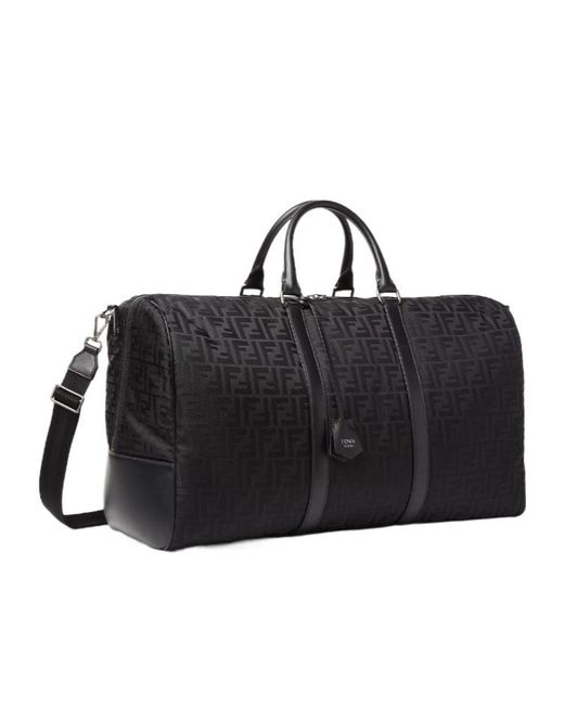 Fendi Black Ff Large Travel Bag for men