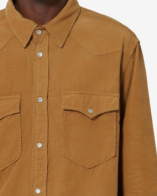 Isabel Marant Brown Vasco Shirt for men