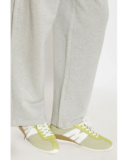 Marc Jacobs Green Lace-Up Sneakers