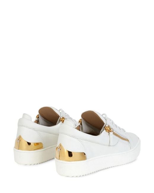 Giuseppe Zanotti White Logo Casual Sneakers for men