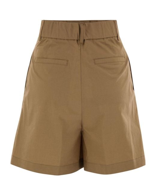 Herno Natural Button Zip-Fastening Shorts